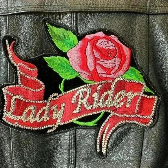 Milwaukee Leather Moto Jacket with speciality backpatch. Womans Small - Sexy. - Picture 14 of 15